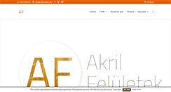 Desktop Screenshot of akrilfeluletek.com